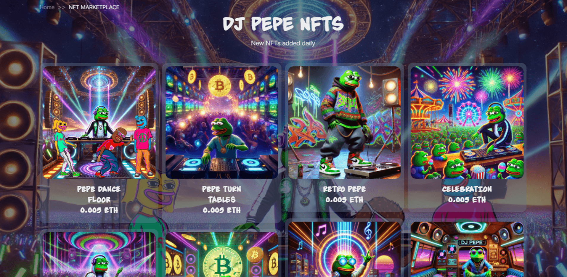 Pepe NFT Marketplace
